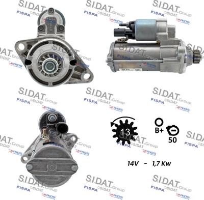 Fispa S12BH0450 - Starter autospares.lv