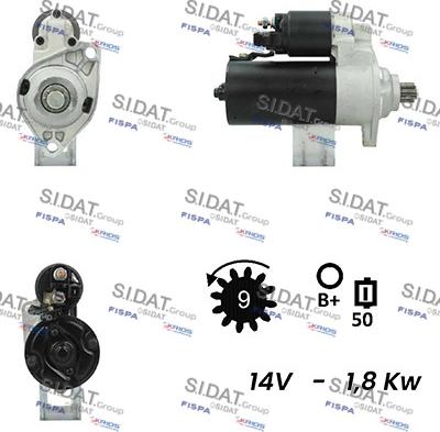 Fispa S12BH0438A2 - Starter autospares.lv