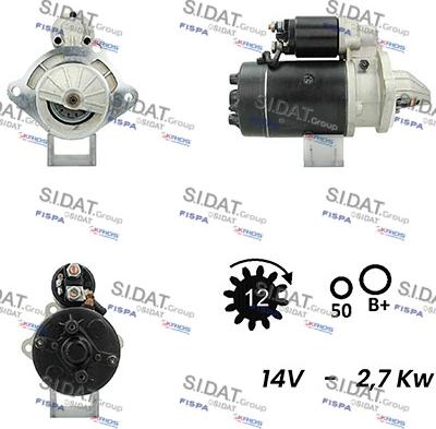 Fispa S12BH0691A2 - Starter autospares.lv