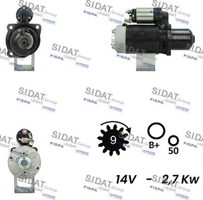 Fispa S12BH0668A2 - Starter autospares.lv