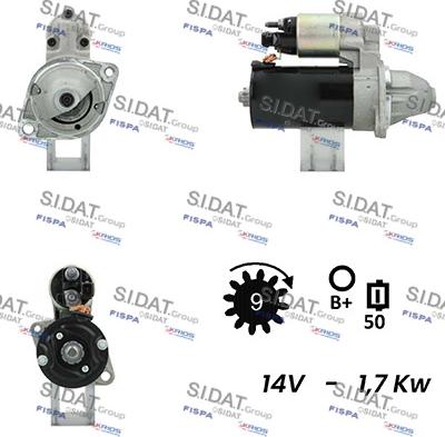 Fispa S12BH0609A2 - Starter autospares.lv