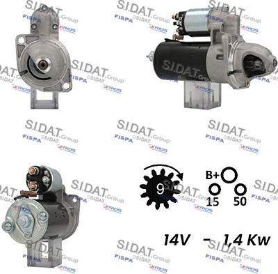 Fispa S12BH0603A2 - Starter autospares.lv