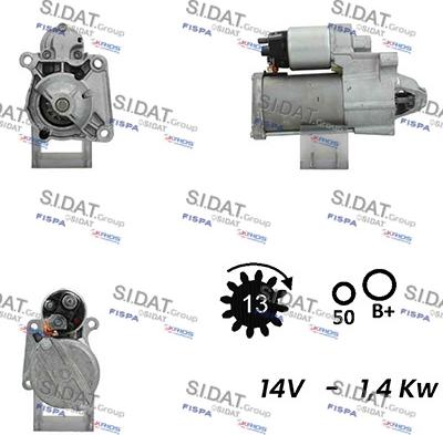 Fispa S12BH0610A2 - Starter autospares.lv