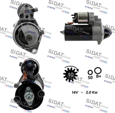 Fispa S12BH0066 - Starter autospares.lv