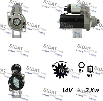 Fispa S12BH0027A2 - Starter autospares.lv