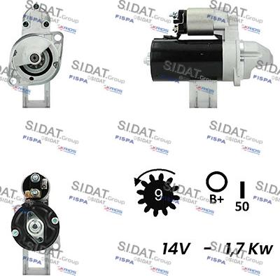 Fispa S12BH0104 - Starter autospares.lv