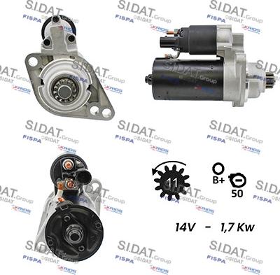 Fispa S12BH0117A2 - Starter autospares.lv