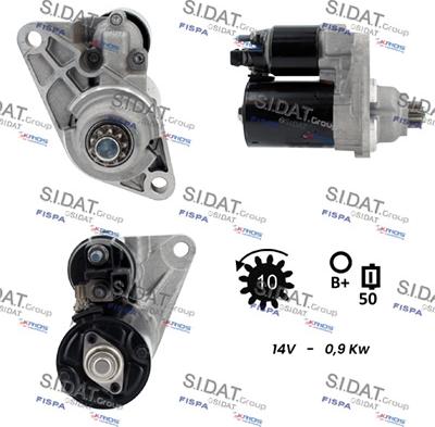 Fispa S12BH0176 - Starter autospares.lv