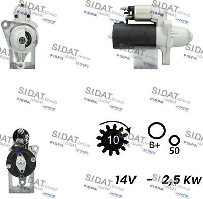 Fispa S12BH0396A2 - Starter autospares.lv