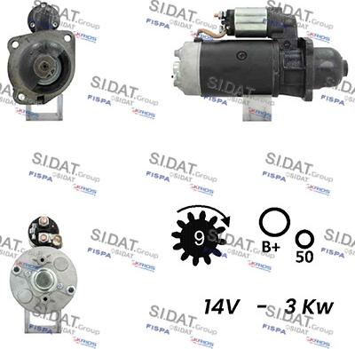 Fispa S12BH0362A2 - Starter autospares.lv