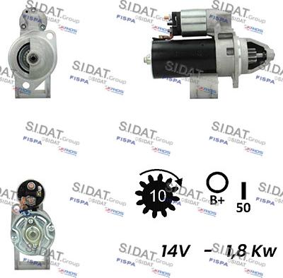 Fispa S12BH0389A2 - Starter autospares.lv