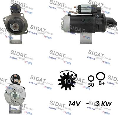 Fispa S12BH0386A2 - Starter autospares.lv