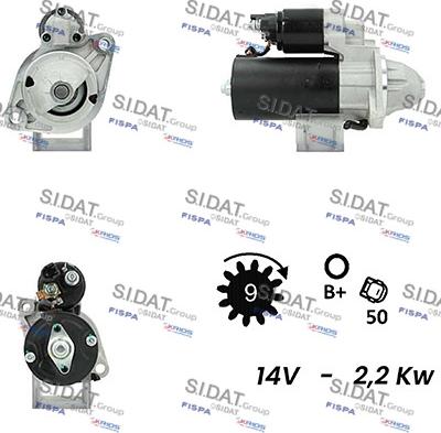 Fispa S12BH0337A2 - Starter autospares.lv