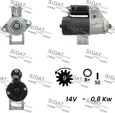 Fispa S12BH0242A2 - Starter autospares.lv