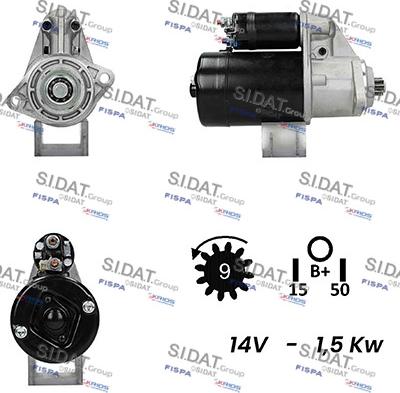 Fispa S12BH0258A2 - Starter autospares.lv