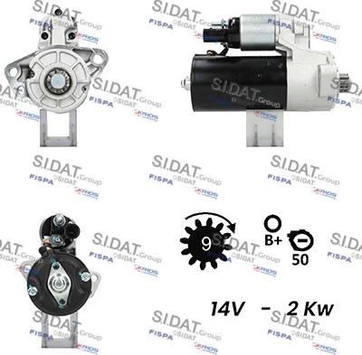 Fispa S12BH0252A2 - Starter autospares.lv