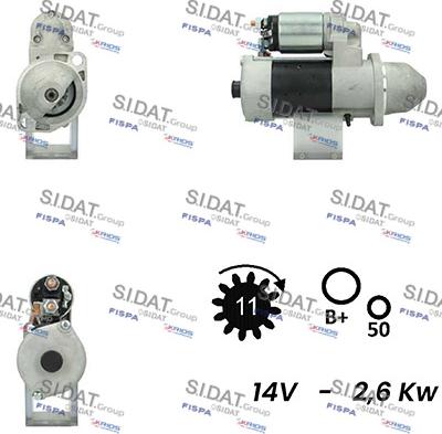 Fispa S12BH0288A2 - Starter autospares.lv