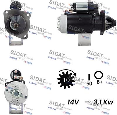 Fispa S12BH0282A2 - Starter autospares.lv