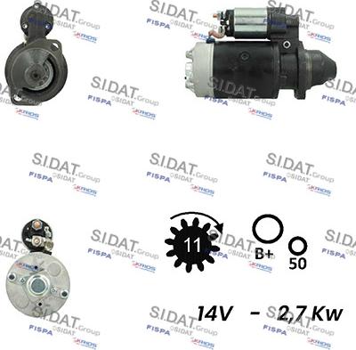 Fispa S12BH0287A2 - Starter autospares.lv