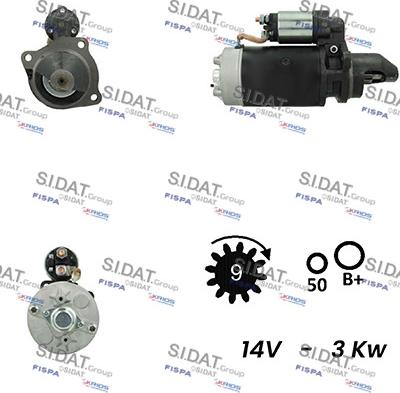 Fispa S12BH0270A2 - Starter autospares.lv