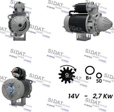 Fispa S12BH0277A2 - Starter autospares.lv