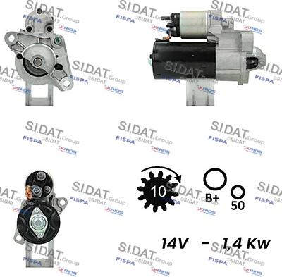 Fispa S12BH0742A2 - Starter autospares.lv