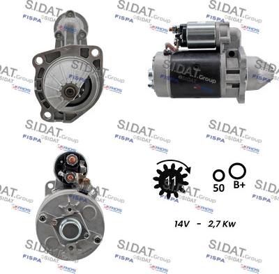 Fispa S12BH0730A2 - Starter autospares.lv