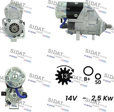 Fispa S12DE0484A2 - Starter autospares.lv