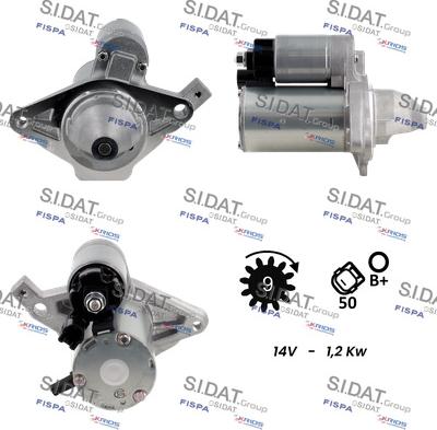 Fispa S12DE0594 - Starter autospares.lv