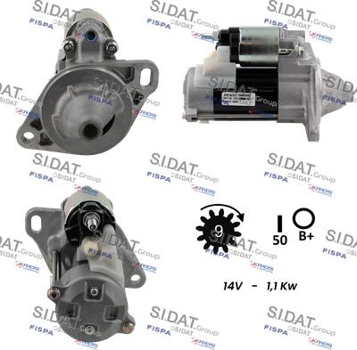 Fispa S12DE0509 - Starter autospares.lv