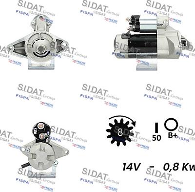 Fispa S12DE0511A2 - Starter autospares.lv