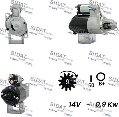 Fispa S12DE0582A2 - Starter autospares.lv