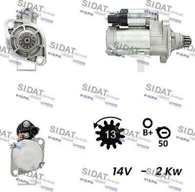 Fispa S12DE0633A2 - Starter autospares.lv