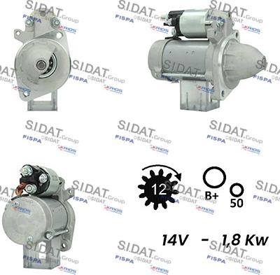 Fispa S12DE0678A2 - Starter autospares.lv