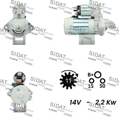 Fispa S12DE0057A2 - Starter autospares.lv