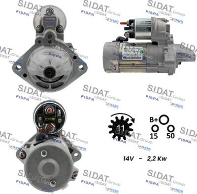 Fispa S12DE0057 - Starter autospares.lv