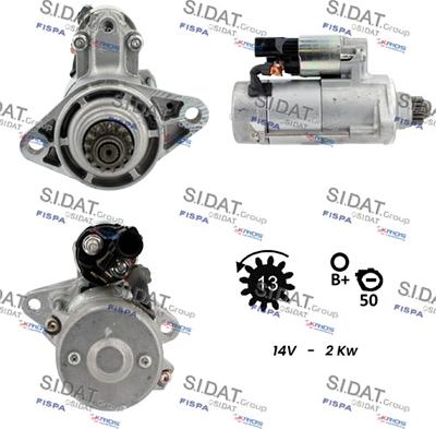 Fispa S12DE0145 - Starter autospares.lv