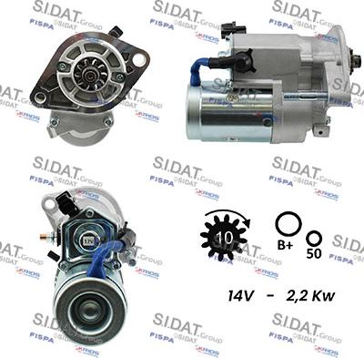 Fispa S12DE0135 - Starter autospares.lv