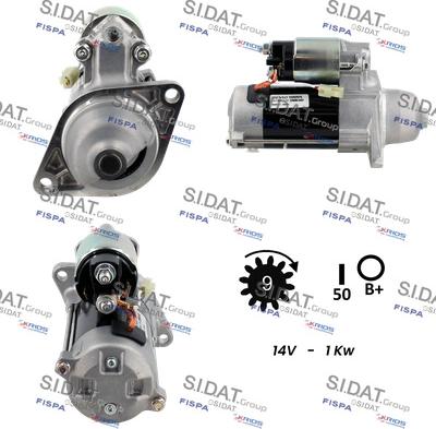 Fispa S12DE0122 - Starter autospares.lv