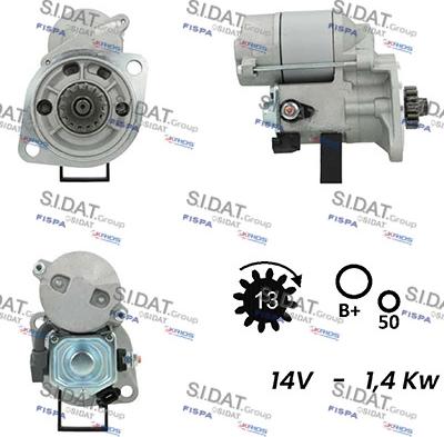 Fispa S12DE0398A2 - Starter autospares.lv