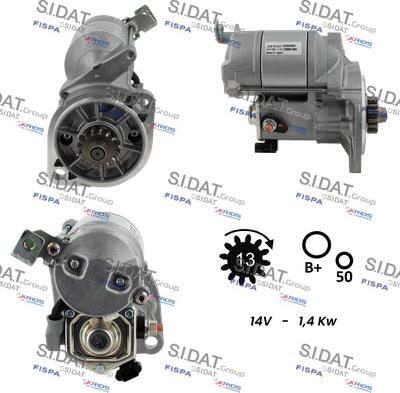 Fispa S12DE0398 - Starter autospares.lv