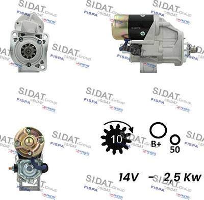 Fispa S12DE0377A2 - Starter autospares.lv