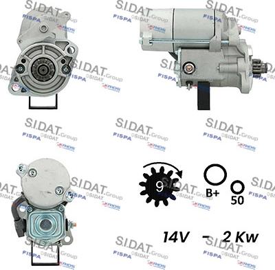 Fispa S12DE0296A2 - Starter autospares.lv