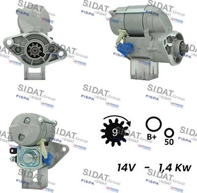 Fispa S12DE0224A2 - Starter autospares.lv