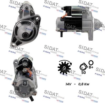 Fispa S12DE0226 - Starter autospares.lv