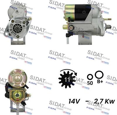 Fispa S12DE0228A2 - Starter autospares.lv