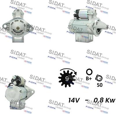 Fispa S12DE0227A2 - Starter autospares.lv