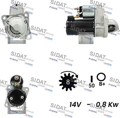 Fispa S12HY0434A2 - Starter autospares.lv