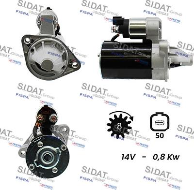 Fispa S12HY0772 - Starter autospares.lv