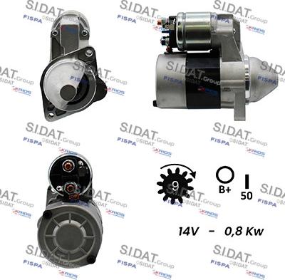 Fispa S12MA0050A2 - Starter autospares.lv